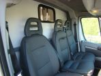 Interior of our 3.5 ton builds. Shows the re-upholstered cab seating. Viewing window to horse stalls as well as the reinforced bulkhead. From the cab side this remains visually simple but through its design from the horse side offers unrivaled strength.