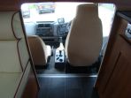 View of the cab access on a 12 ton Thorpe Olympian 3 stall. This image shows the attention to detail put into the cab re-trim to match the living upholstery and enhance driving comfort.