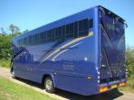 Side and rear view of 5 stall Olympian. This image shows off the light array on the rear as well as showing the fit and finish of our rear ends.